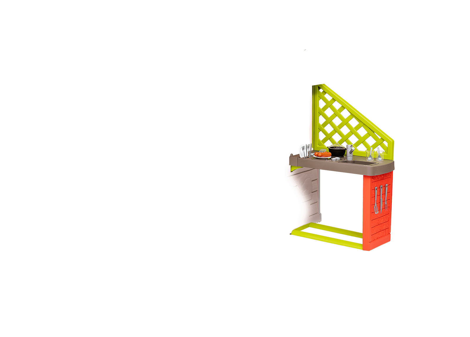 Къщичка Corolle Playhouse Smoby с 2 прозореца с щори и плъзгащи се капаци и 1 половин врата UV филтър от 2 години
