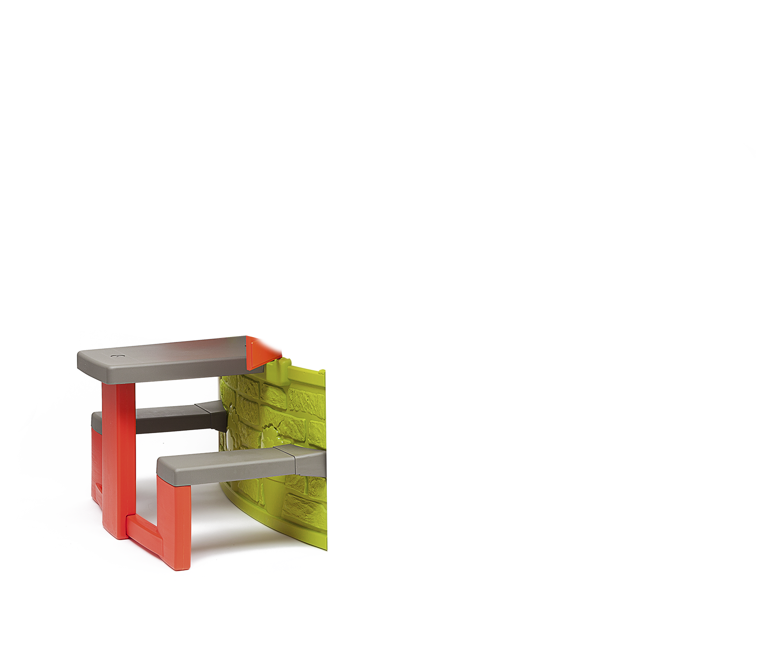 Къща Neo Jura Lodge Smoby разширяем 2 врати 2 прозореца с капаци и хранилка за птици от 2 години